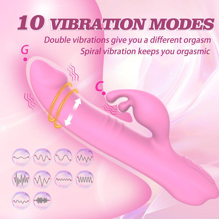 y.Love Ronald 360 Rotation & Vibrating Ultra Wave Rabbit Vibrator