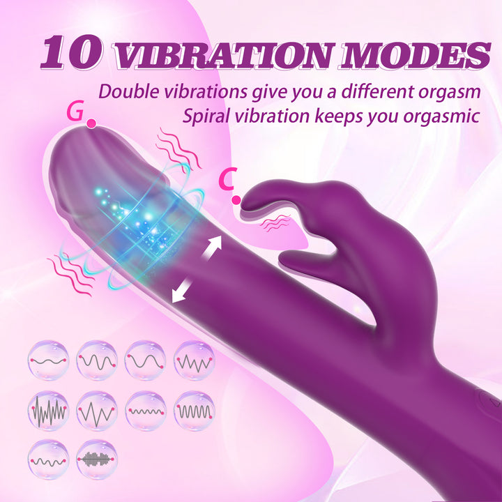 y.Love Ivan 360 Rotation & Vibrating Ultra Wave Rabbit Vibrator