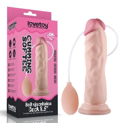 Lovetoy Cumming Softee 8.5" Soft Ejaculation Cock