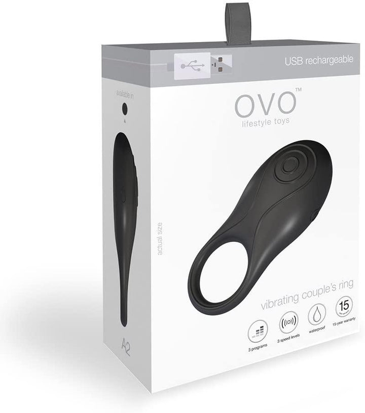 OVO A2 Rechargeable Vibrating Couples Cock Ring