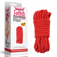 Lovetoy Fetish Bondage Rope 10m - Red