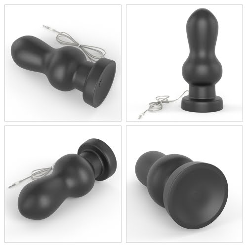 Lovetoy King Sized 7‘’ Vibrating Rammer Butt Plug - Black