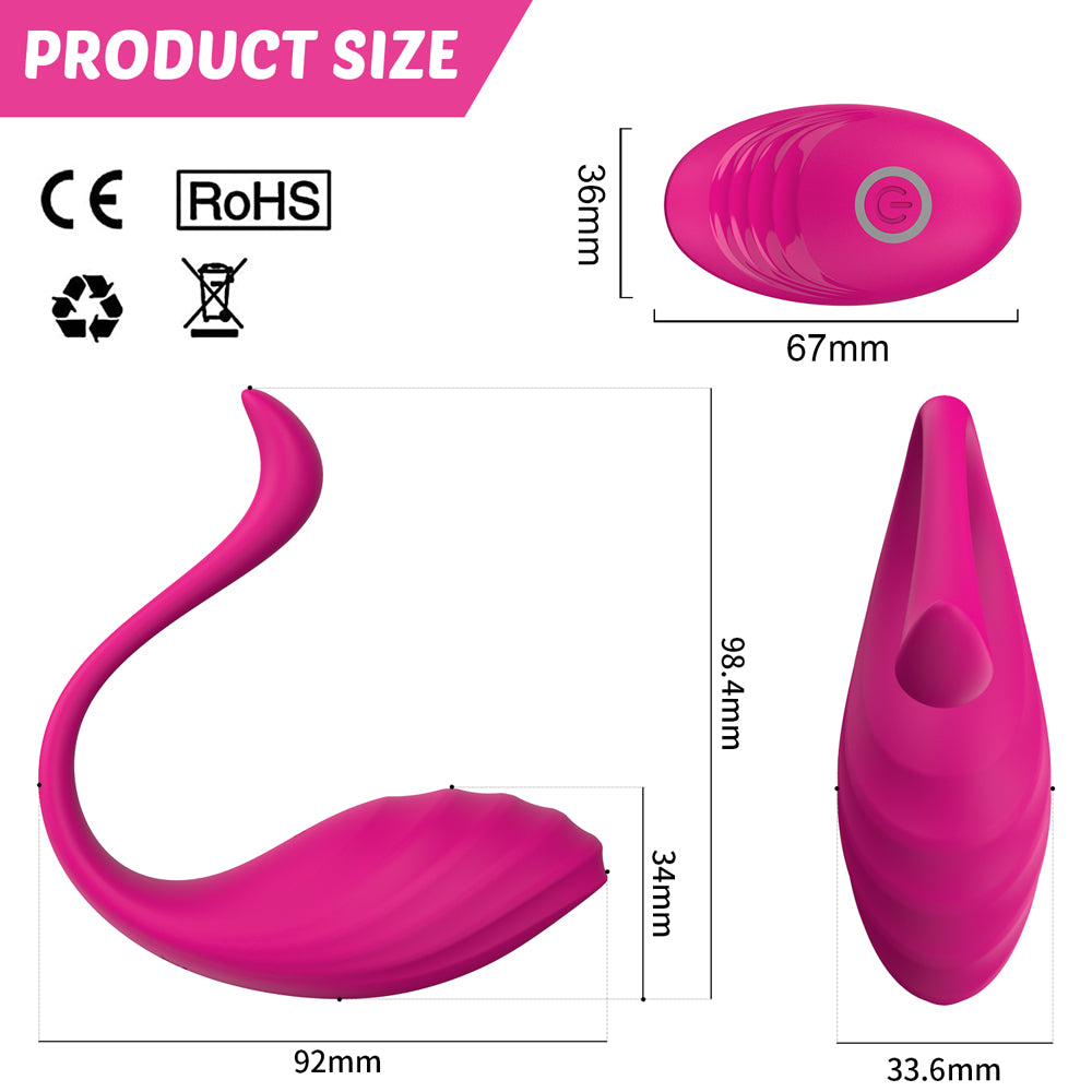 y.Love Melcolm-Fun Remote Control Vibrating Egg Wearable Mini Vibrator