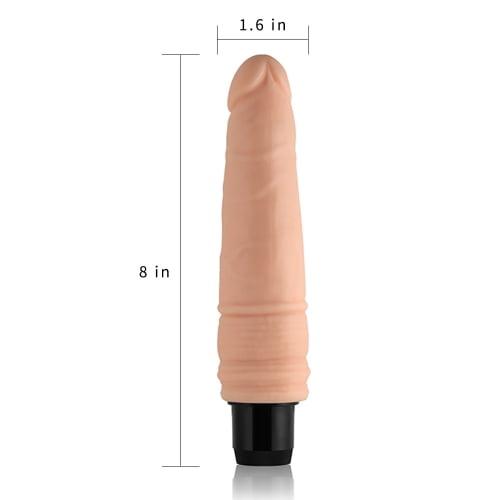 Lovetoy 7.5'' Xtreme Real Feel Cyberskin Dildo Vibrator