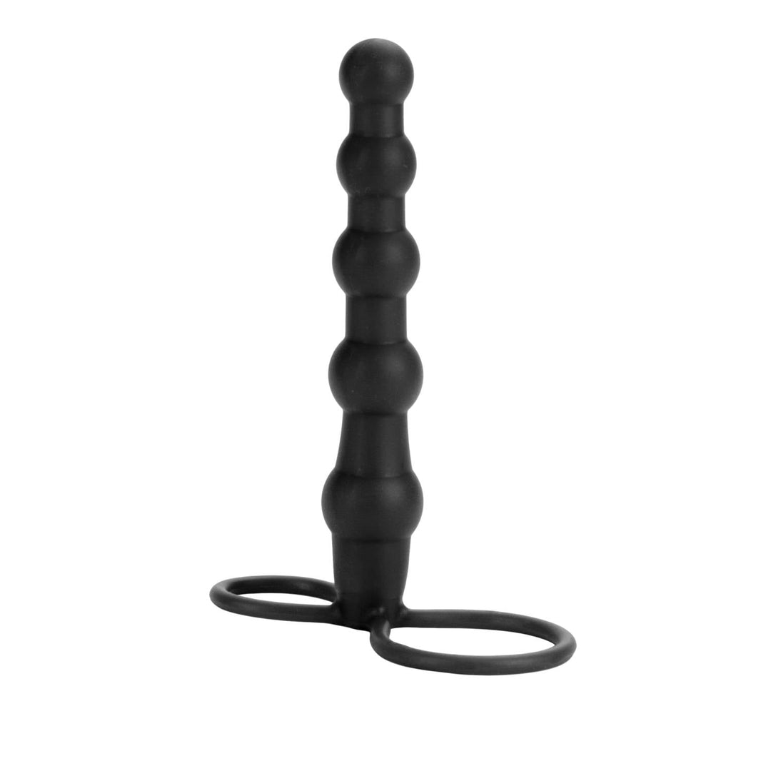 CalExotics Silicone Love Rider Beaded Dual Penetrator Cock Ring