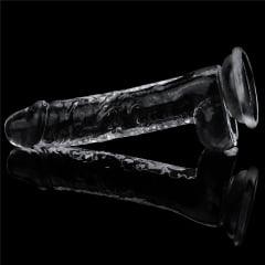 Lovetoy Products Flawless Clear 7.5" Dildo with Balls - Clear