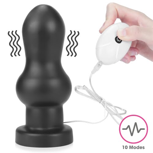 Lovetoy King Sized 7‘’ Vibrating Rammer Butt Plug - Black