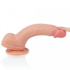 Lovetoy Nature Cock Dual Layered Silicone Realistic - 8.5'' Flesh