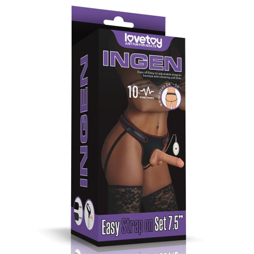 Lovetoy Ingen 7.5'' Vibrating Easy Strap On Set