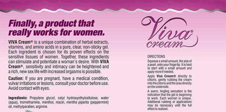 Viva Stimulation Clitoral Cream with Mint 10ml