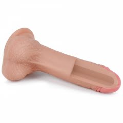 Lovetoy Nature Cock 7'' Dual Layered Silicone Realistic Dildo - Light