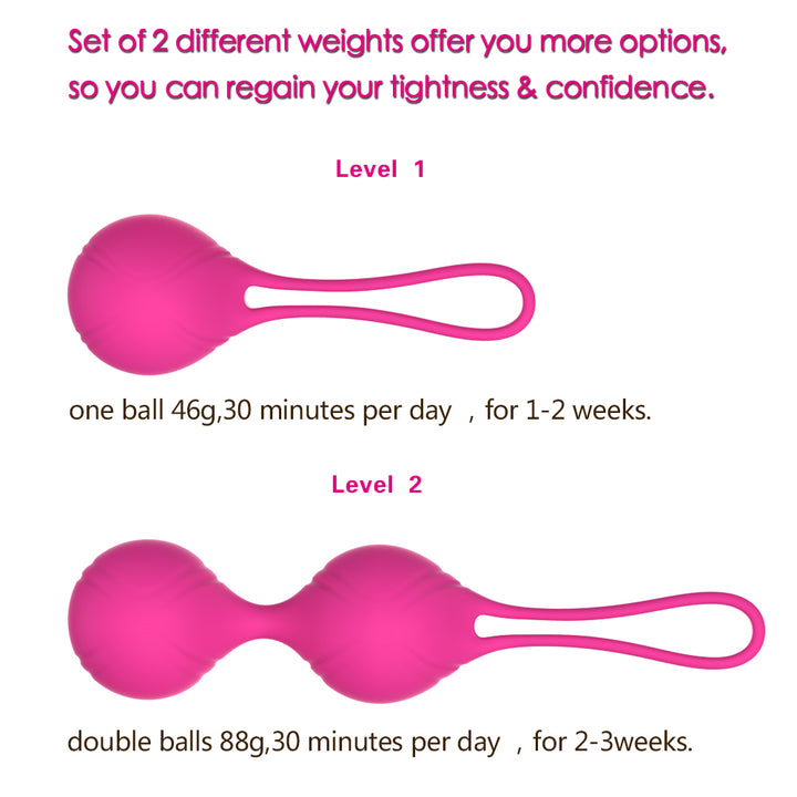 y.Love Julia-Fit 2pc Dewdrop Weighted Kegel Set 2pc - Kegel Balls - Australia - Sexy Devil