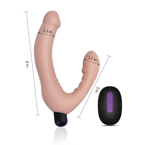 Lovetoy  Strapless Silicone strap ons with Remote Control - Flesh