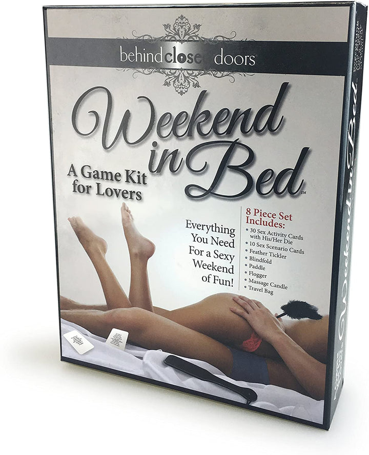 Behind Closed Doors Weekend in Bed - 8pc Game Kit for Lovers