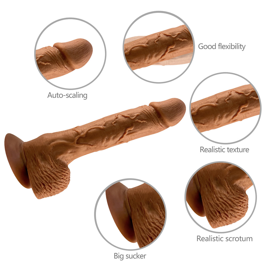 Telescopic Ultra Realistic 8.5'' Thrusting Dildo with Remote Control