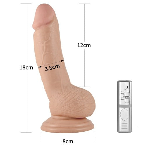 Lovetoy Real Extreme 7''Vibrating Dildo  - Flesh