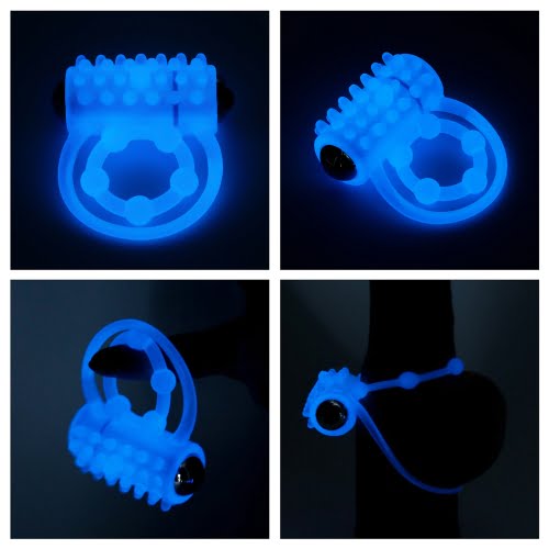 Lovetoy Lumino Play Vibrating Penis Ring - Glow in the Dark