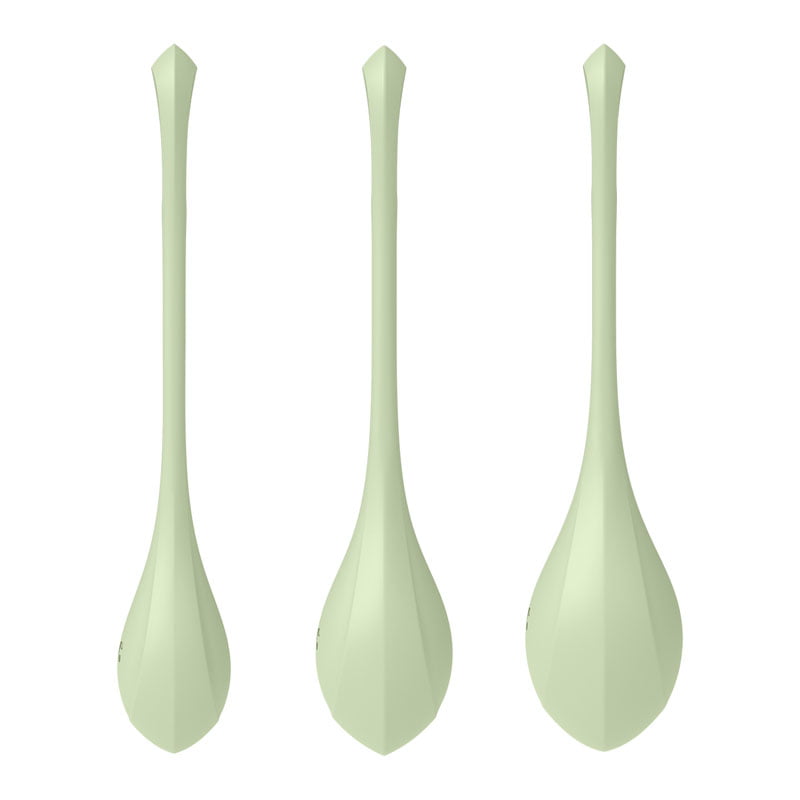 Satisfyer Yoni Power 2 Kegel Balls 3pc Training Set - Light Green