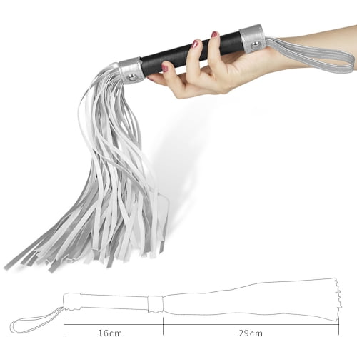 Lovetoy Struggle My Flogger - Black & Silver