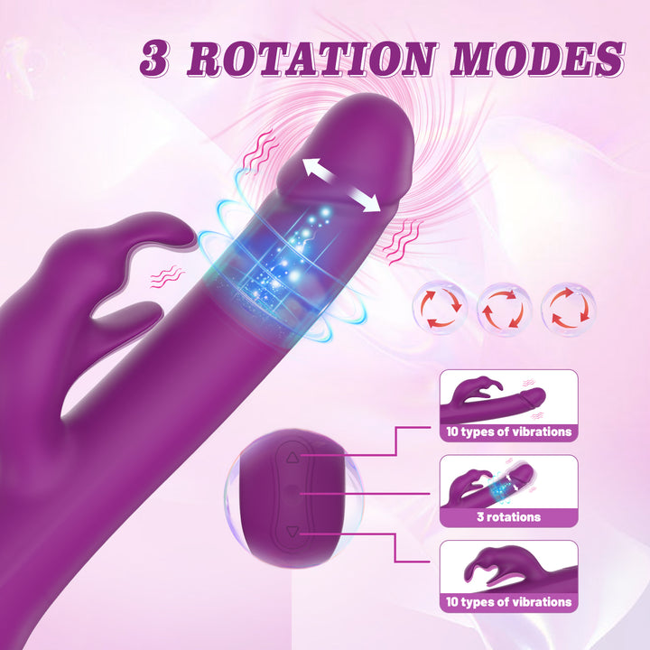 y.Love Ivan 360 Rotation & Vibrating Ultra Wave Rabbit Vibrator