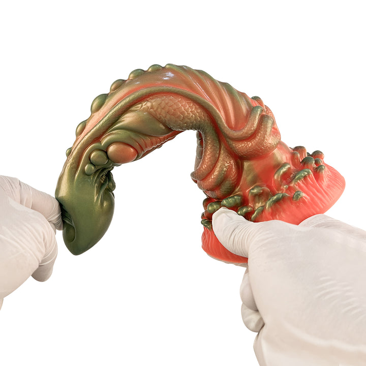 Liquid Silicone 9.8" Dragon Dildo with Suction Base
