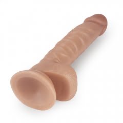 Lovetoy Real Extreme 8.5'' Realistic Dildo with Balls - Flesh