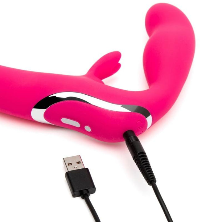 Happy Rabbit Rechargeable Strapless Strap-On Rabbit Vibe