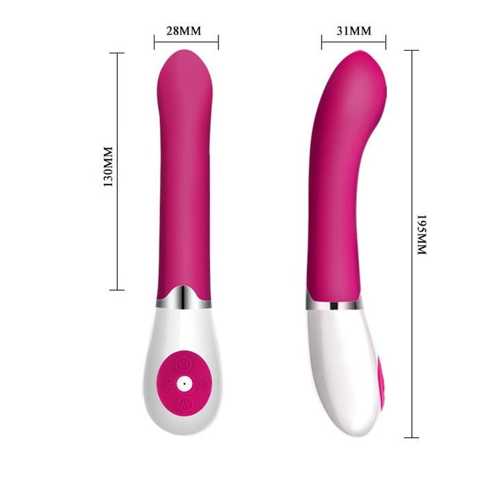 Pretty Love Daniel Silicone Vibrator - Magenta