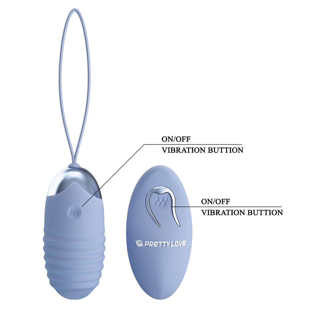 Pretty Love Jessica 3 Rechargeable Vibrating Egg with Remote