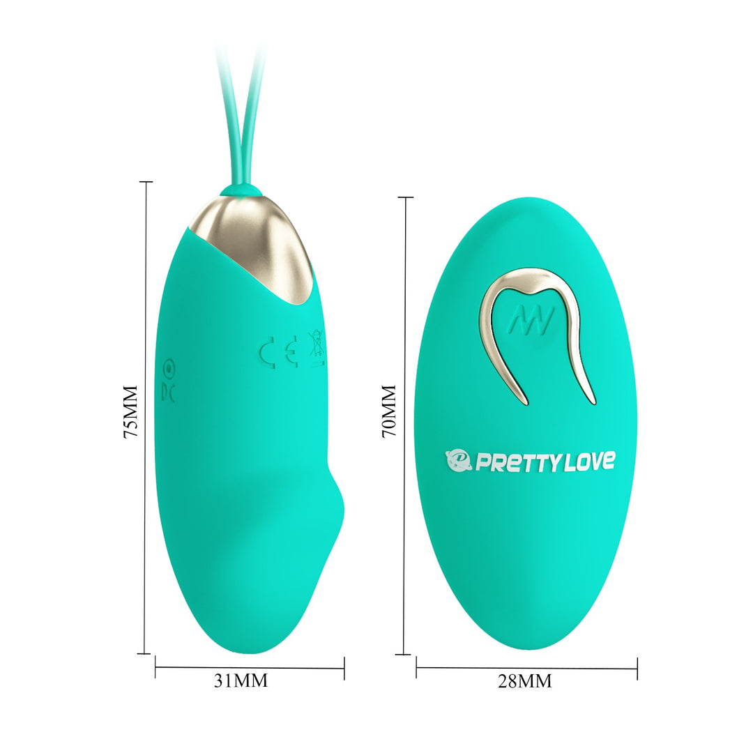 Pretty Love Julia Rechargeable Vibrating Egg with Remote
