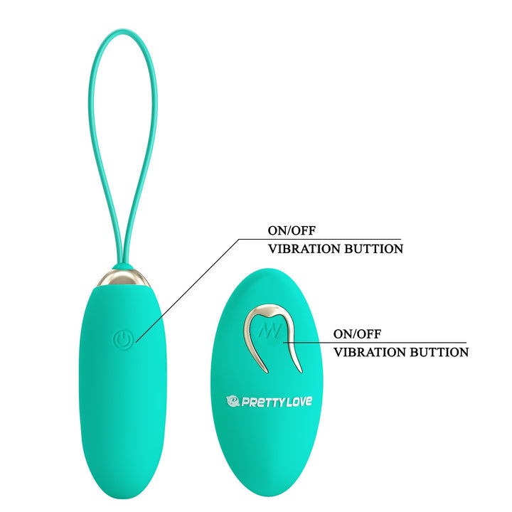 Pretty Love Julia Rechargeable Vibrating Egg with Remote
