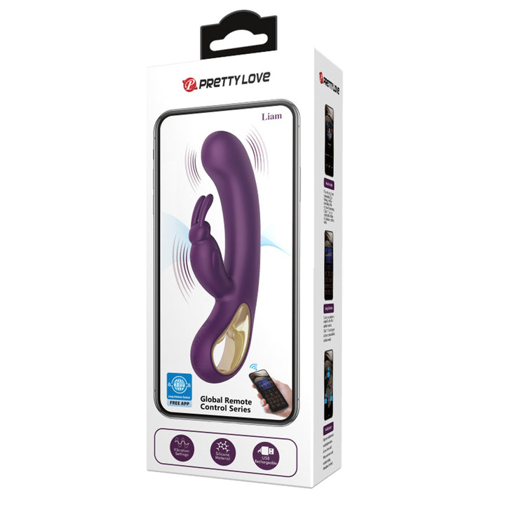 Pretty Love Liam Rechargeable Rabbit Vibrator with App Control