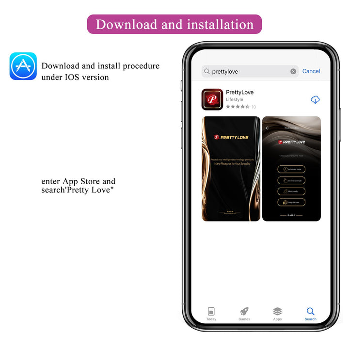 Pretty Love Liam Rechargeable Rabbit Vibrator with App Control