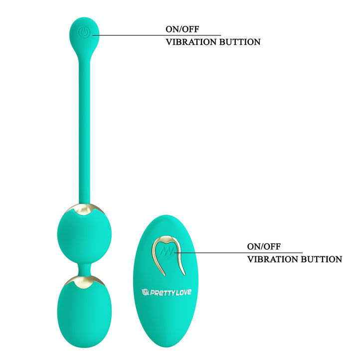 Pretty Love Willie Rechargeable Vibrating Kegel Balls with Remote