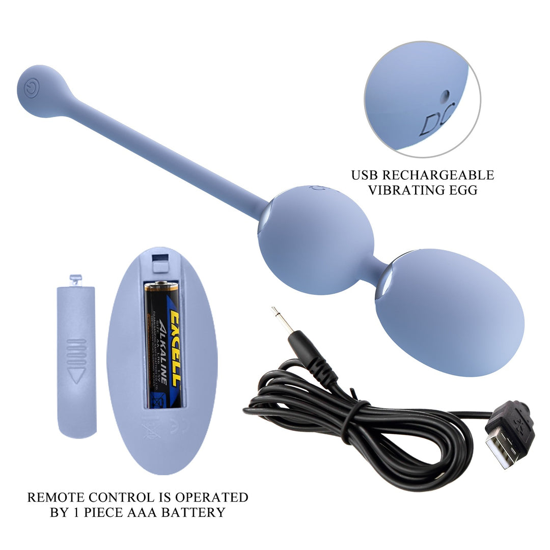 Pretty Love Willie 6 Rechargeable Vibrating Kegel Balls with Remote