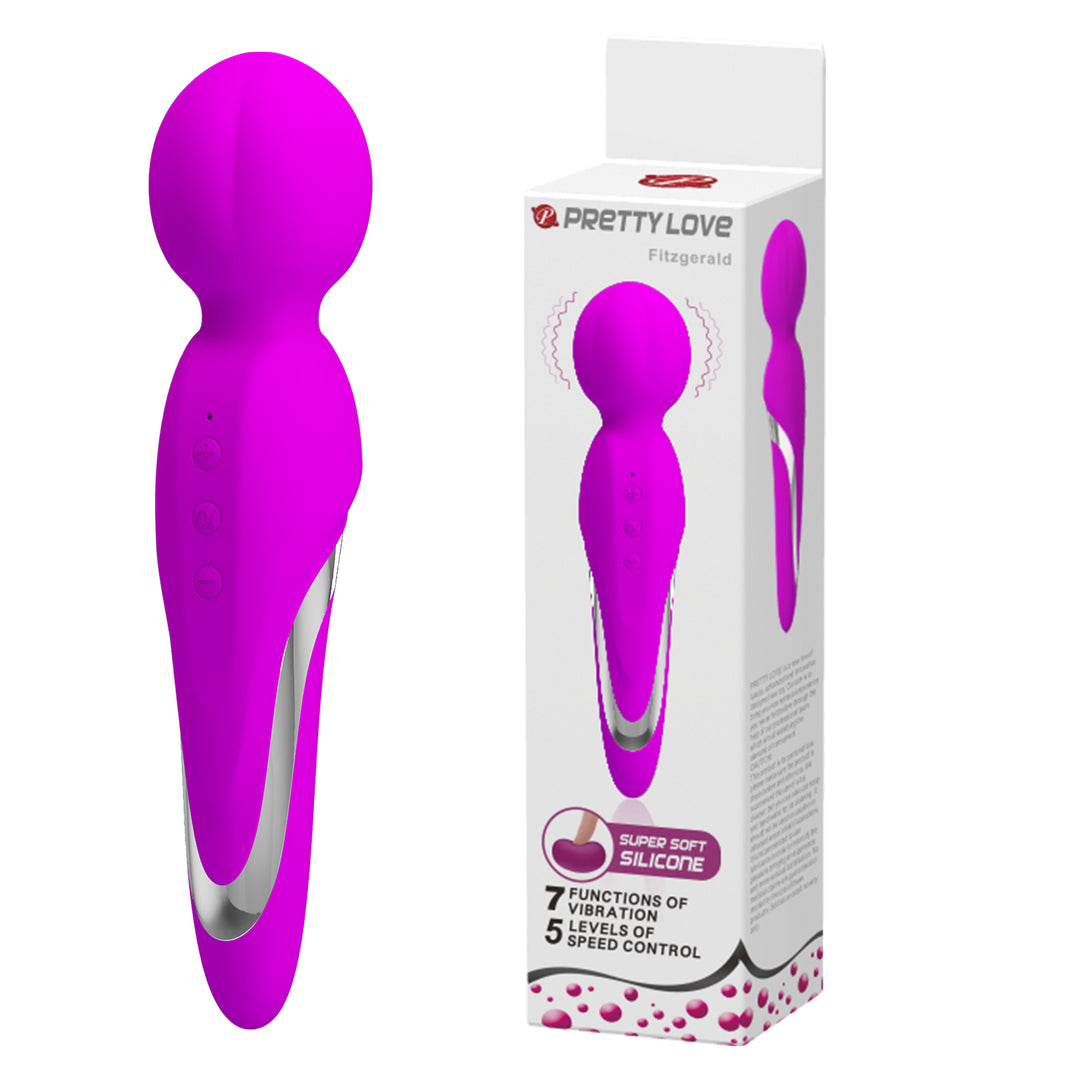 Pretty Love Fitzgerald Silicone Rechargeable Wand Massager
