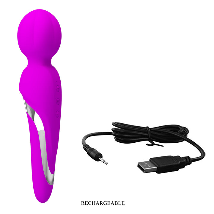 Pretty Love Fitzgerald Silicone Rechargeable Wand Massager