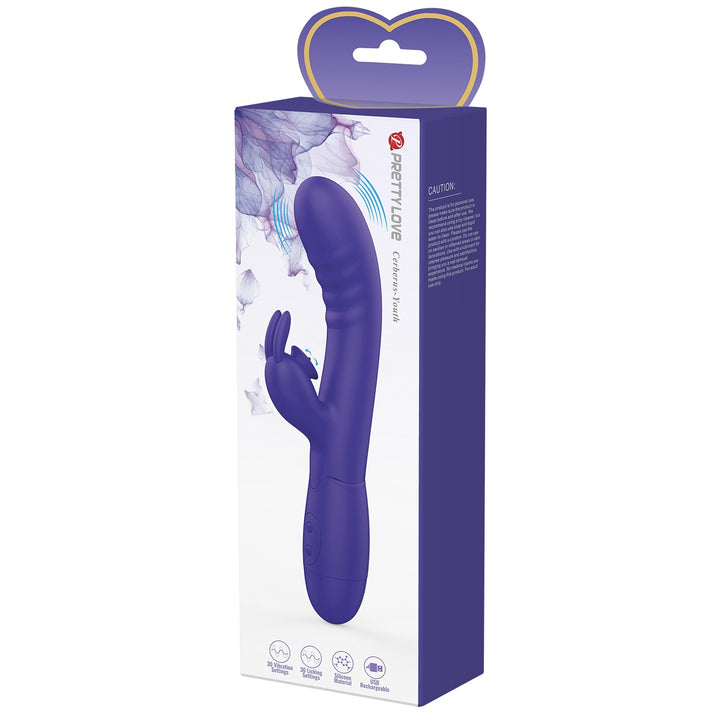 Pretty Love Cerberus Vibrating & Licking G-Spot Rabbit Vibrator