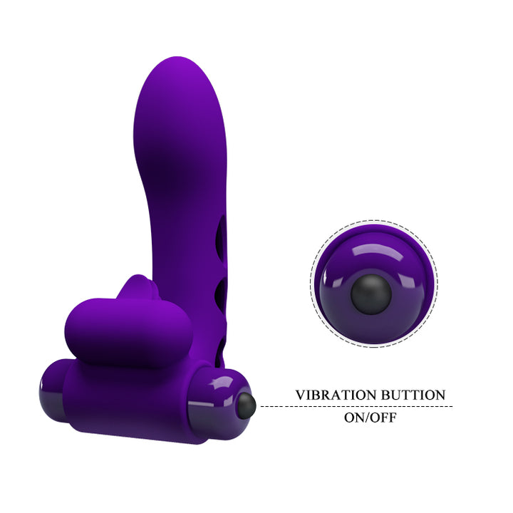 Pretty Love Orlando Honey Finger Vibrator with Clitoral Stimulator