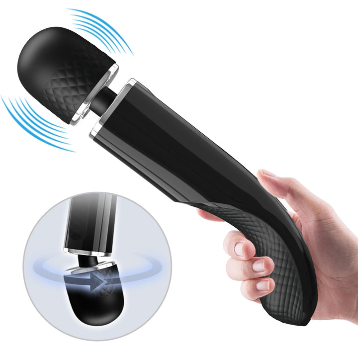 Pretty Love Super Power Rechargeable Fascinating Massager - Black