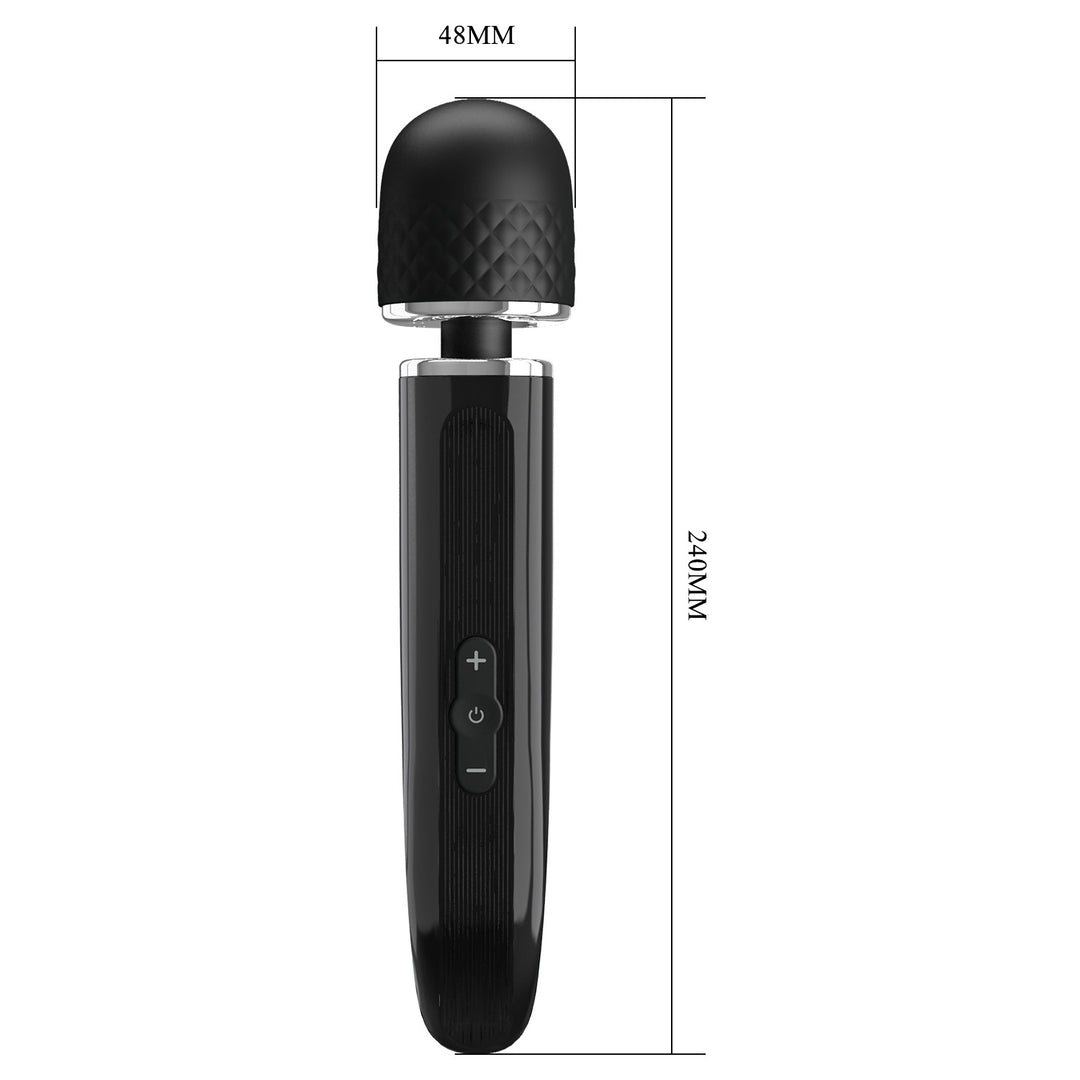 Pretty Love Super Power Rechargeable Fascinating Massager - Black