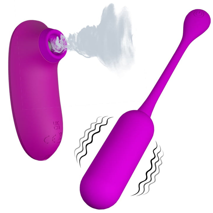 Pretty Love Multifunctional 2 in 1 Curupira (Air Pulse & Egg Vibrator)