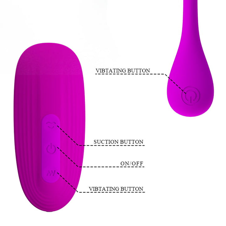 Pretty Love Multifunctional 2 in 1 Curupira (Air Pulse & Egg Vibrator)