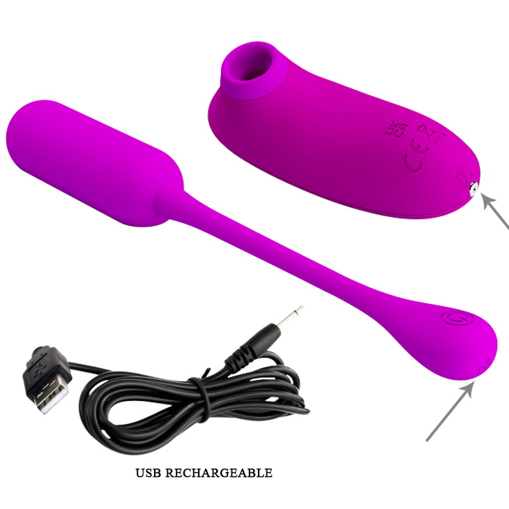 Pretty Love Multifunctional 2 in 1 Curupira (Air Pulse & Egg Vibrator)