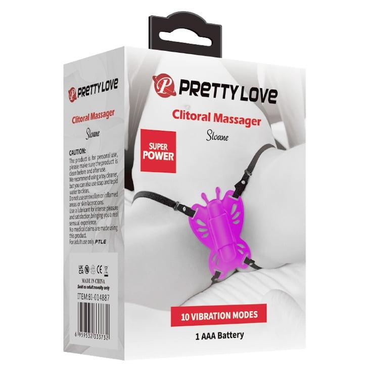 Pretty Love by Baile Vibrating Clitoral Massager Sloane - Purple
