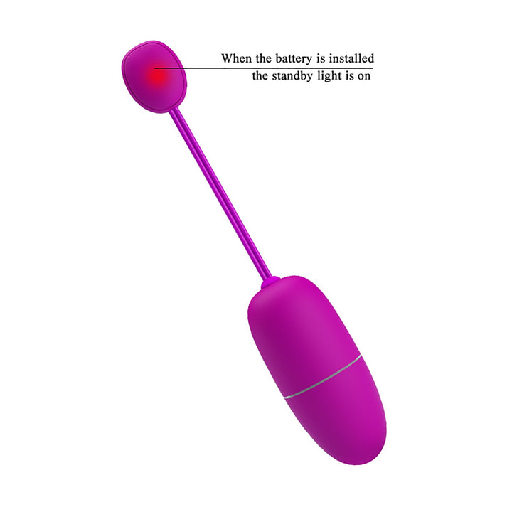 Pretty Love Rechargeable Vibrating Egg with Global Remote Control Nymph - Purple