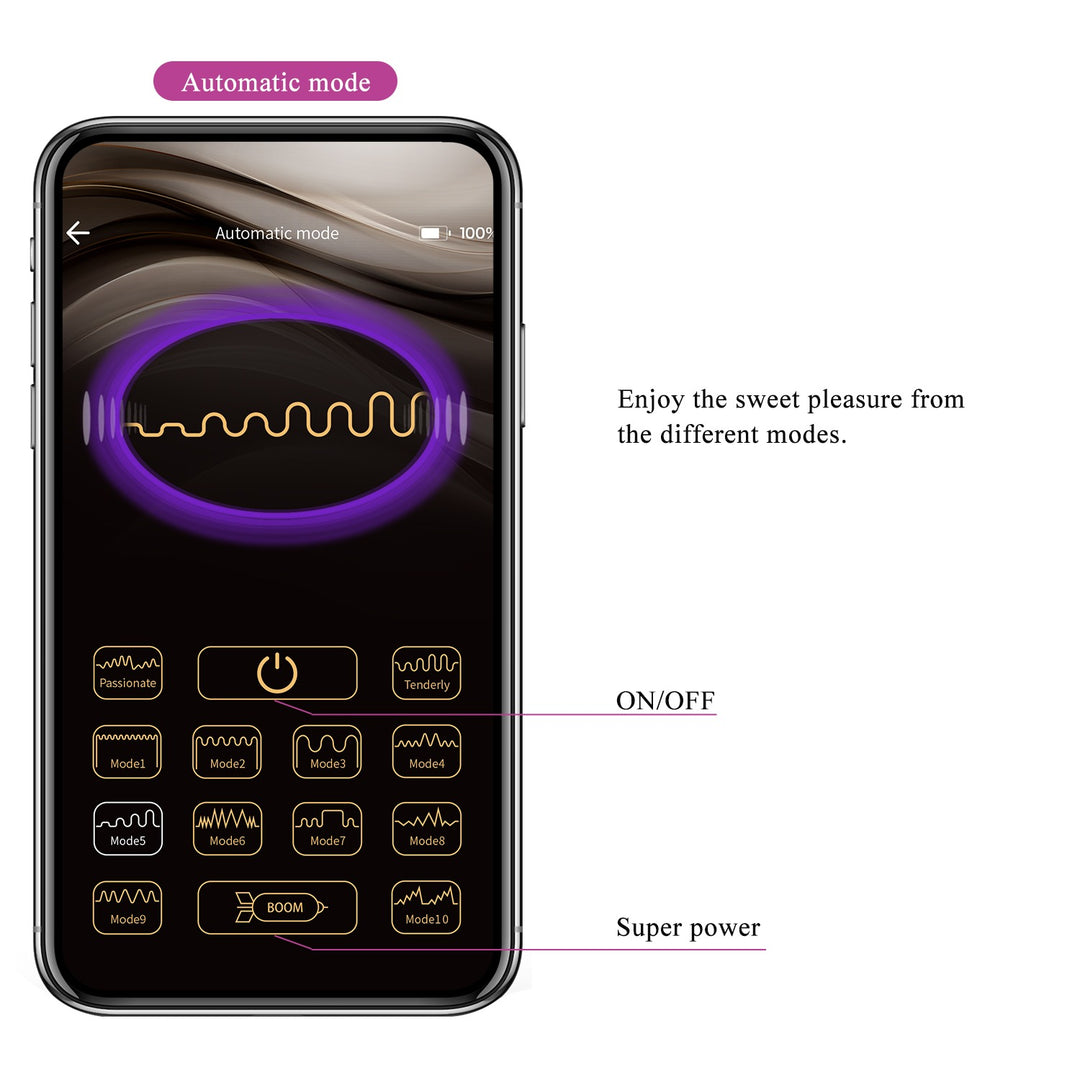 Pretty Love Catalina Wearable Bullet Vibrator App Control - Purple