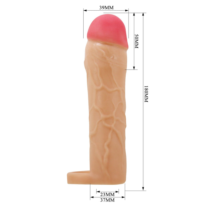 Pretty Love Hani 2" Extended Series Penis Sleeve with Ball Strap