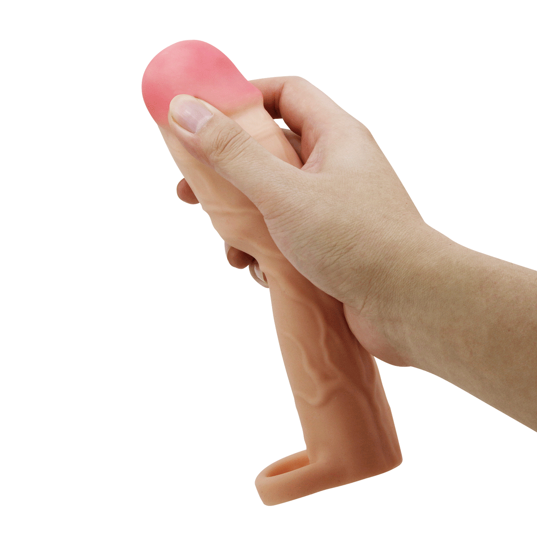 Pretty Love Gerd 7.7" Realistic Penis Extender with Ball Strap
