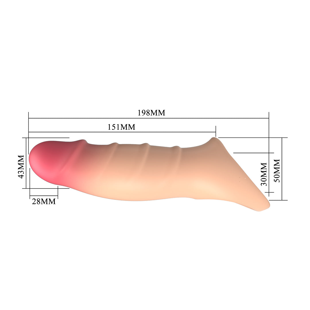 Pretty Love Darnell 7.8" Extended Series Penis Sleeve